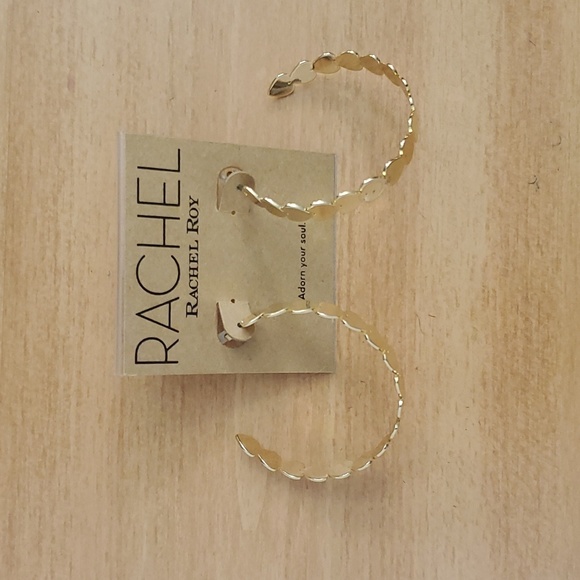 NWT RACHEL Rachel Roy Medium Multi-Heart Hoop Earrings - Picture 4 of 5